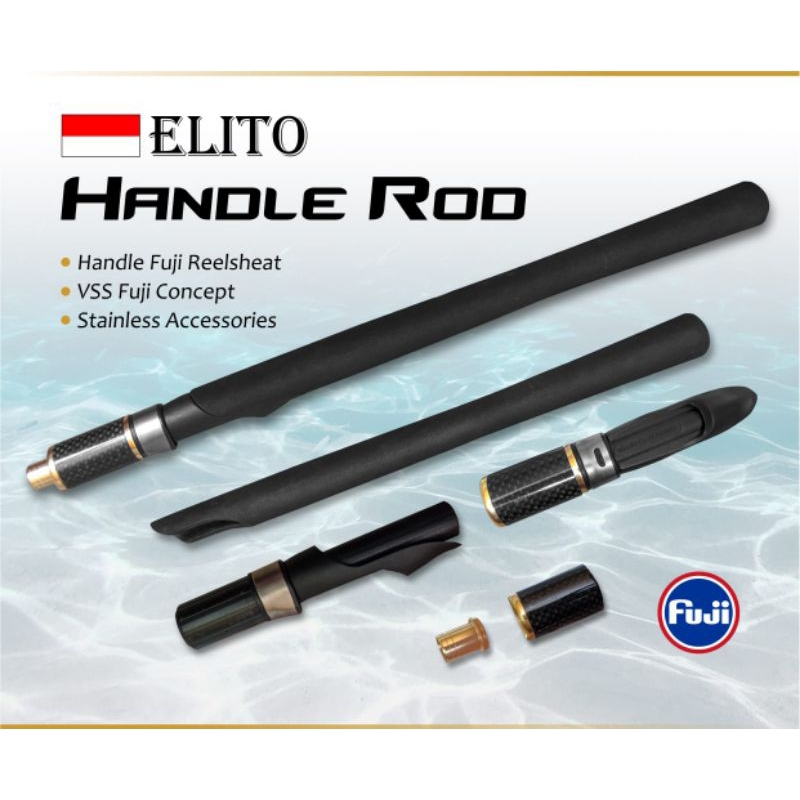 rod Handel reelset fuji / gagang joran