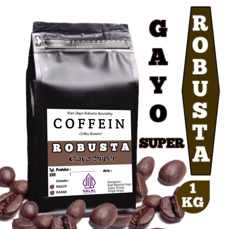 

COFFEIN Kopi Robusta Aceh Gayo 1 Kg Fresh Roasted