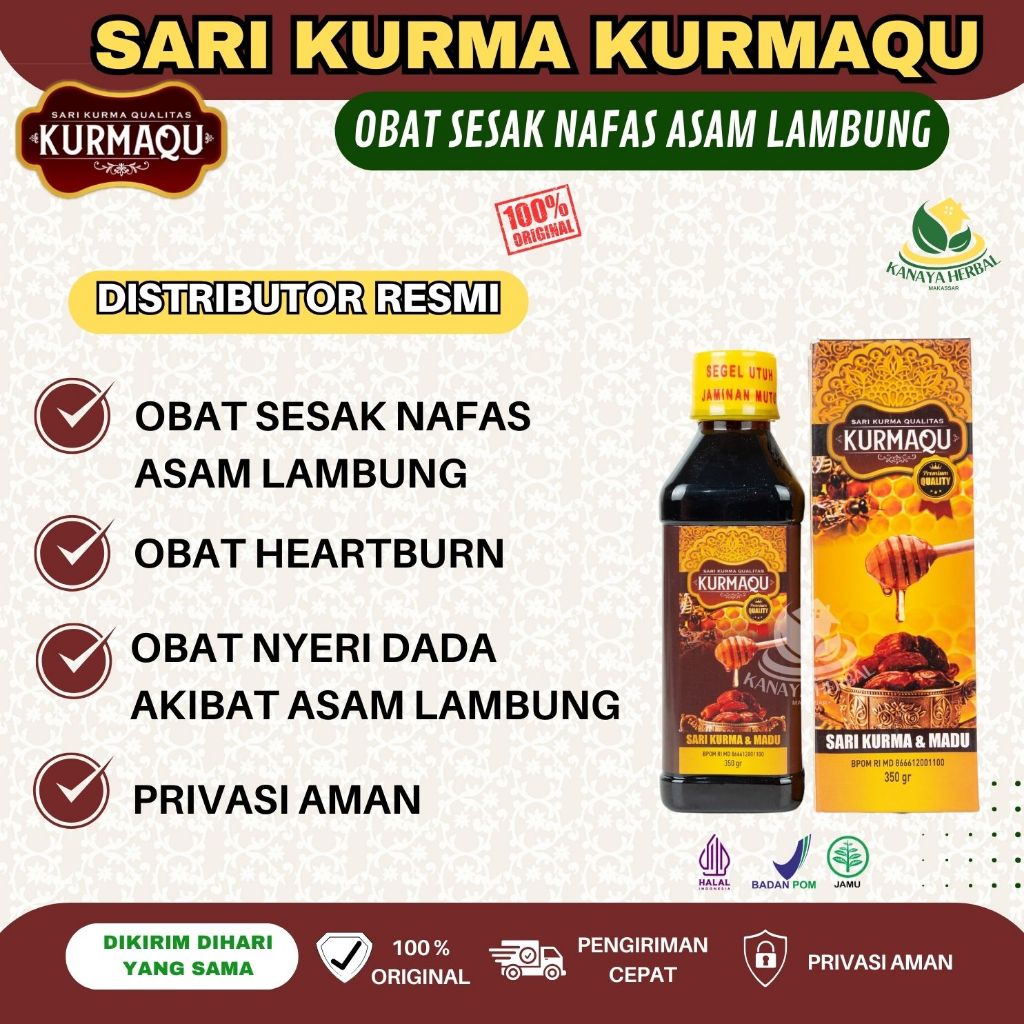 [COD] Obat Sesak Nafas Asam Lambung, Obat Heartburn, Obat Nyeri Dada Akibat Asam Lambung - KURMAQU M