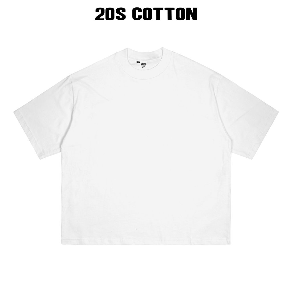 WUSH CLUB 20S BOXY FIT HEAVYWEIGHT TEE BAJU KAOS DISTRO PRIA WANITA OVERSIZE COTTON COMBAD POLOS BAS