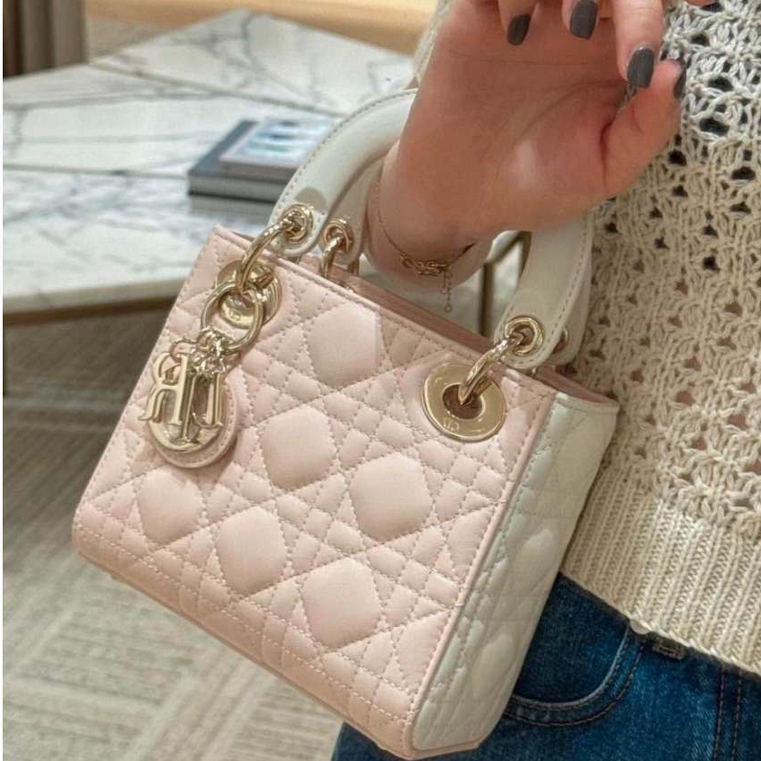 Pre Order DIOR Mini Tas Jinjing Tas Slempang Sling Bag Tali Slempang Rantai