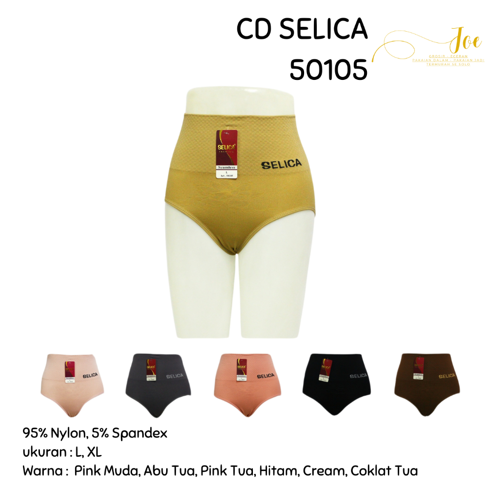 CD Wanita SELICA 50105 Bahan Nylon / Pakaian Dalam Cewek Seamless