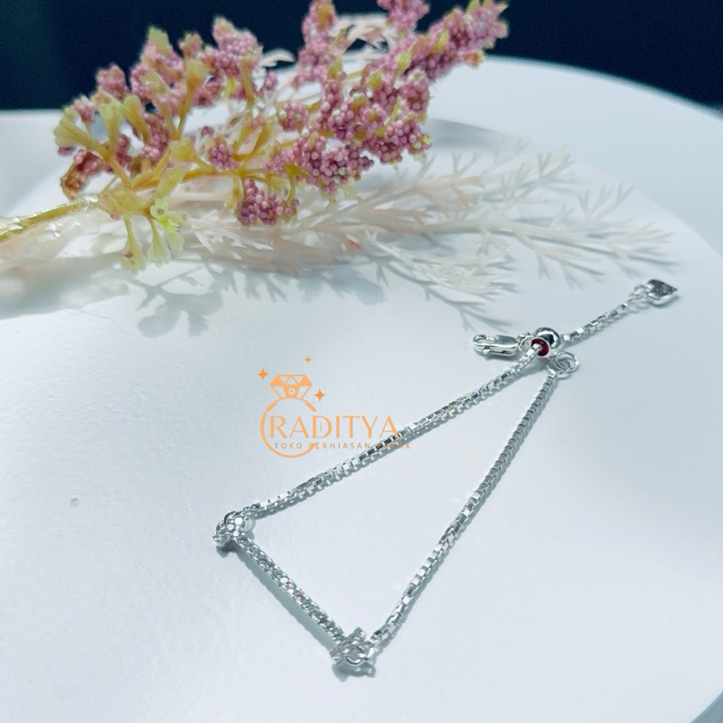 Gelang serut perhiasan perak 925 anti karat anti luntur lapis emas