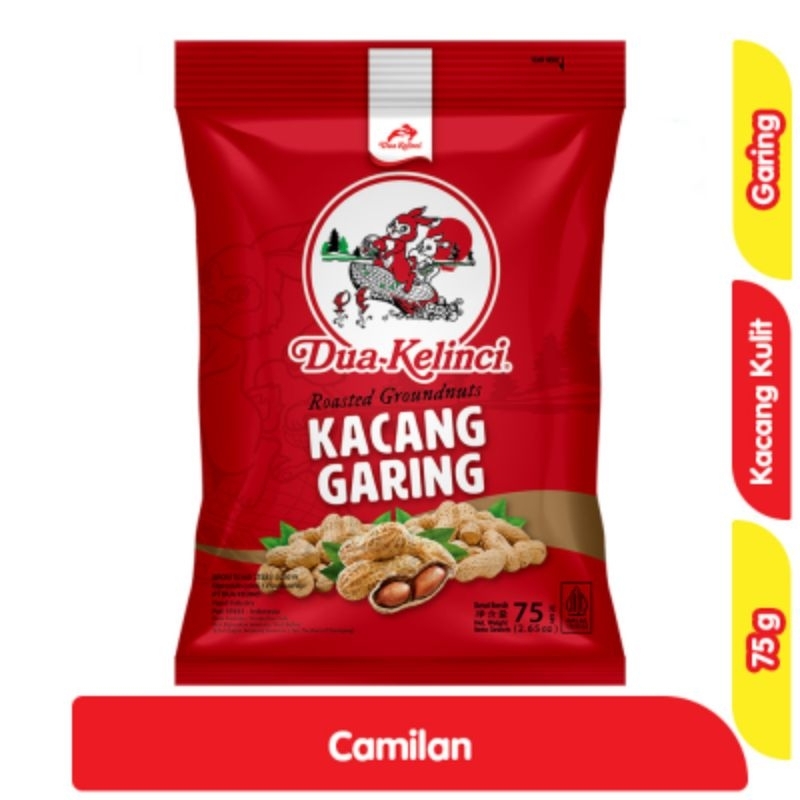 

Dua Kelinci Kacang Kulit Garing 75 g