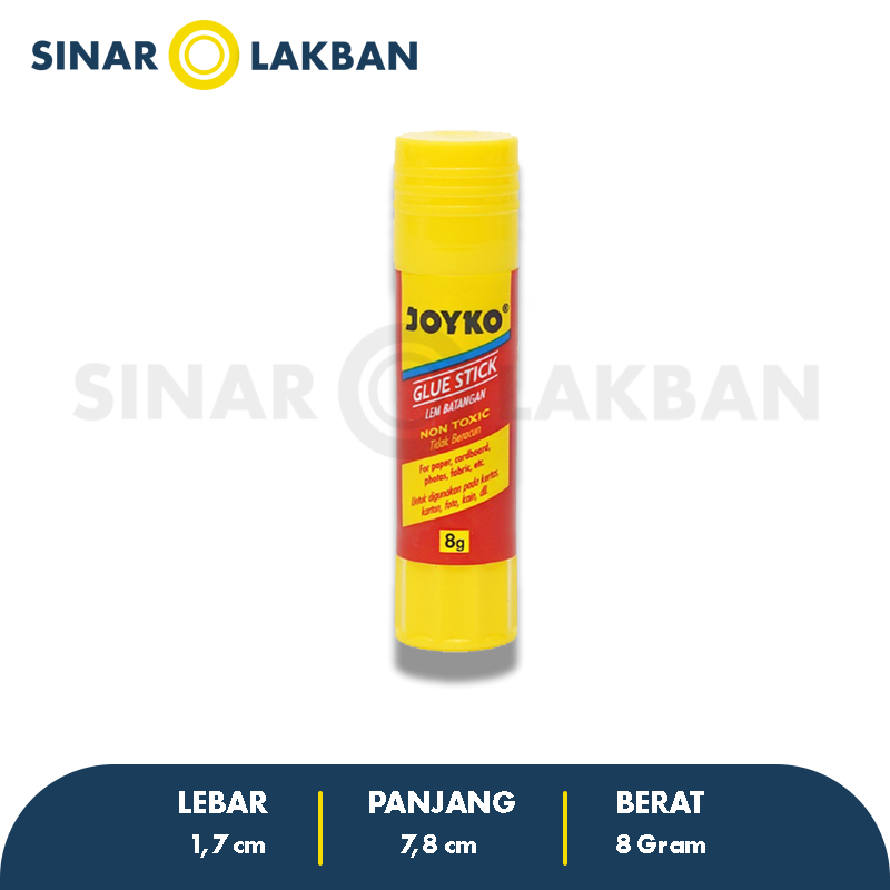 

Lem Kertas / Glue Stick Joyko 8 Gram (NON TOXIC) SINAR LAKBAN