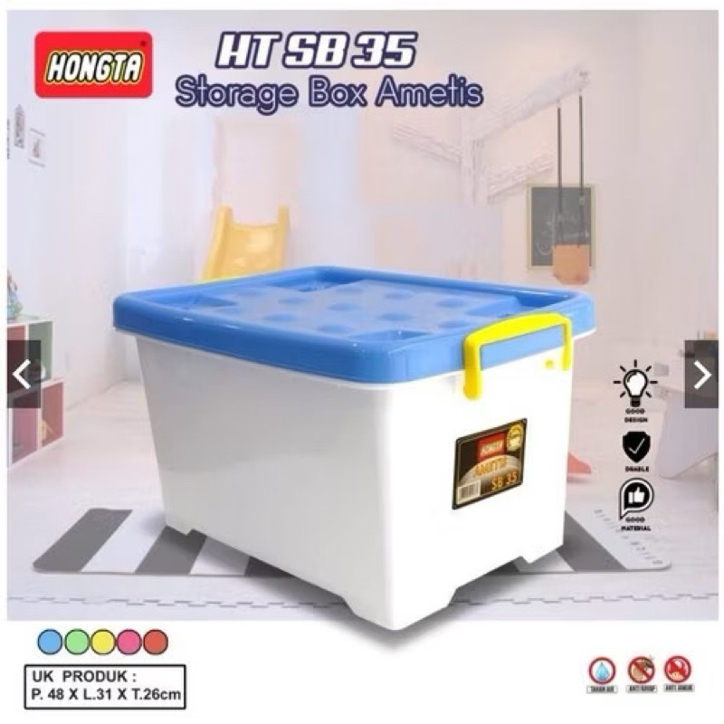 BOX CONTAINER HONGTA STORAGE SB 35 / BOX PENYIMPANAN SERBAGUNA HONGTA