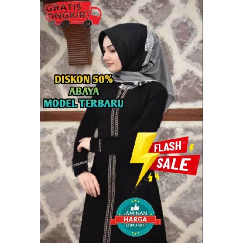 Gamis Abaya Turkey Gamis Idul Adha/Abaya dress Terbaru 2026/Abaya Saudi arab Full renda Garis Bawah/