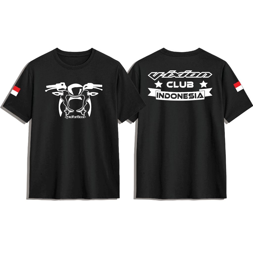 KAOS VIXION 150 NEW CLUB DAN RIDER LENGAN PENDEK//KAOS MOTOR//OTOMOTIF