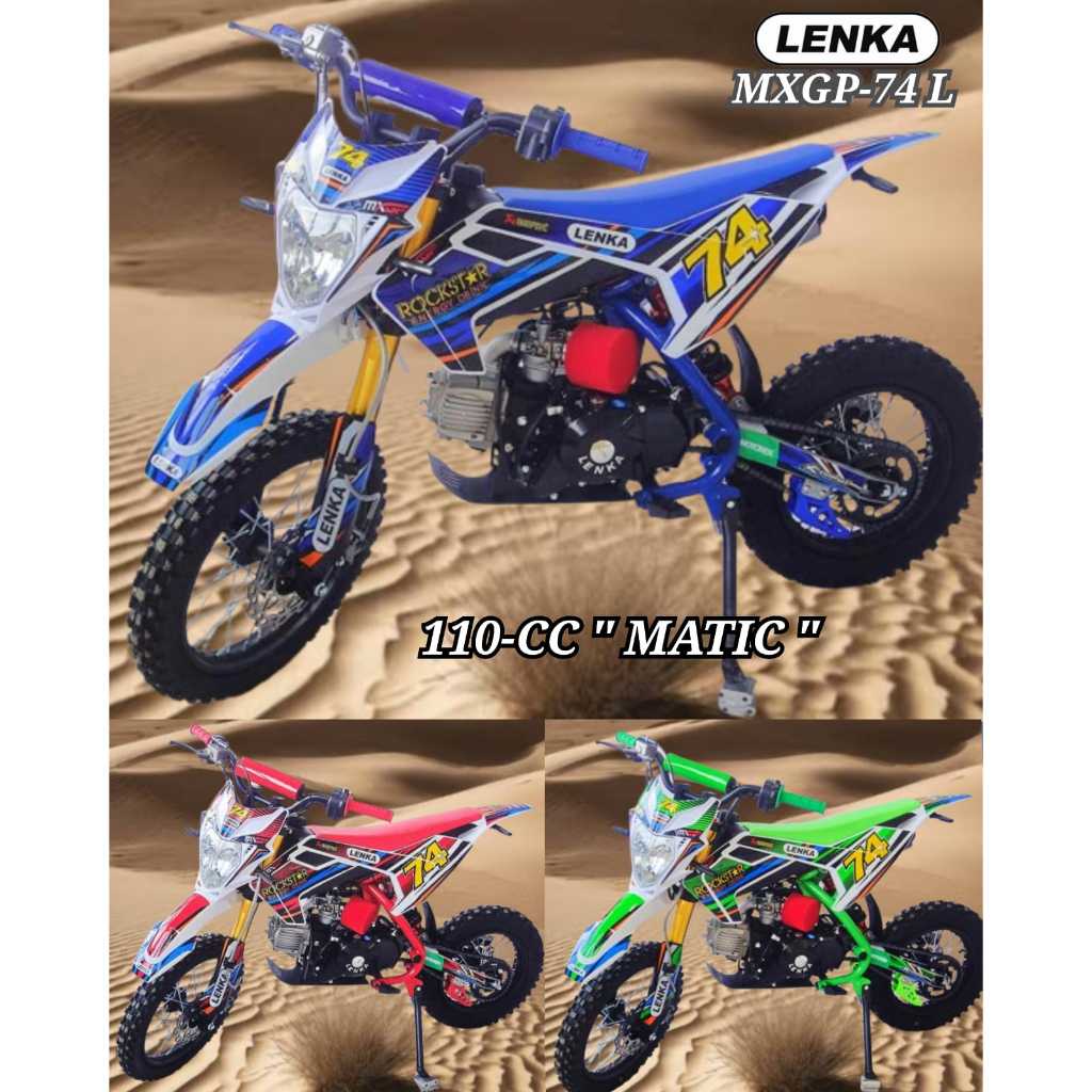 Motor Cross Mini Trail Lenka MXGP-74L 110cc Matic