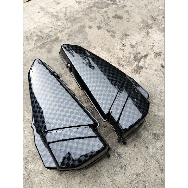 bok aki tutup aki yamaha rx king ful karbon celup