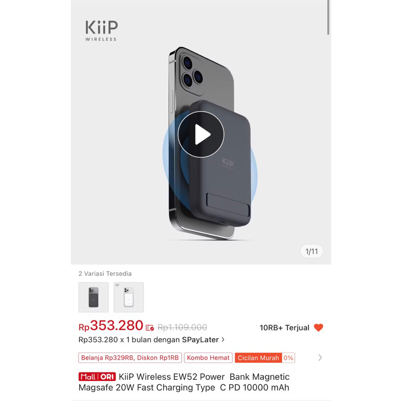 Kiip Wareless Power Bank MagSafe