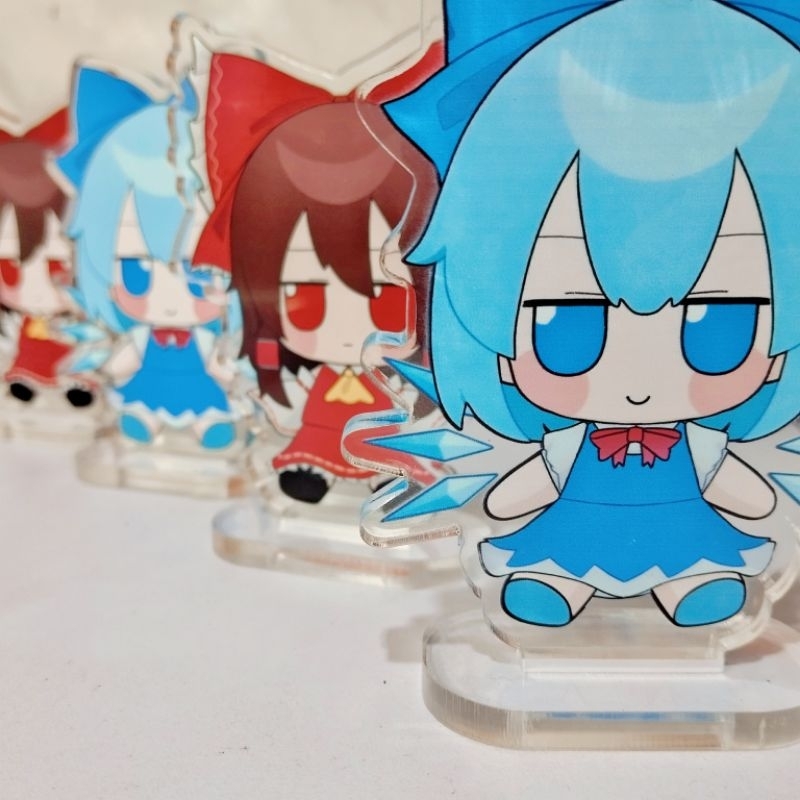[FANMERCH] MINI STANDEE 5MM REIMU HAKUREI CIRNO | Art by mione
