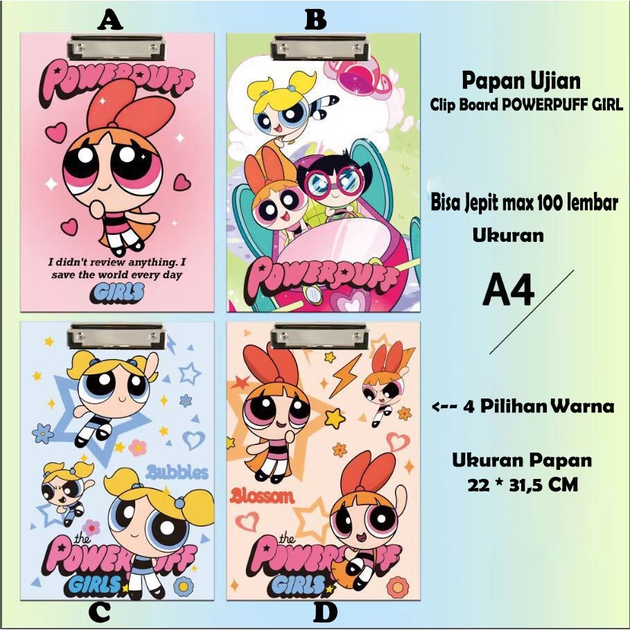 

#DS199 PAPAN UJIAN ANAK SEKOLAH UKURAN A4 KARAKTER MODEL-A SUPER PREMIUM PAPAN JALAN KLIP KERTAS UJIAN COVER CLIPBOARD LABUBU SONIC NARUTO POWERPUFF GIRL SANRIO DRAGONBALL WUKONG LOTSO ONEPIECE CAPYBARA PANDA DINO