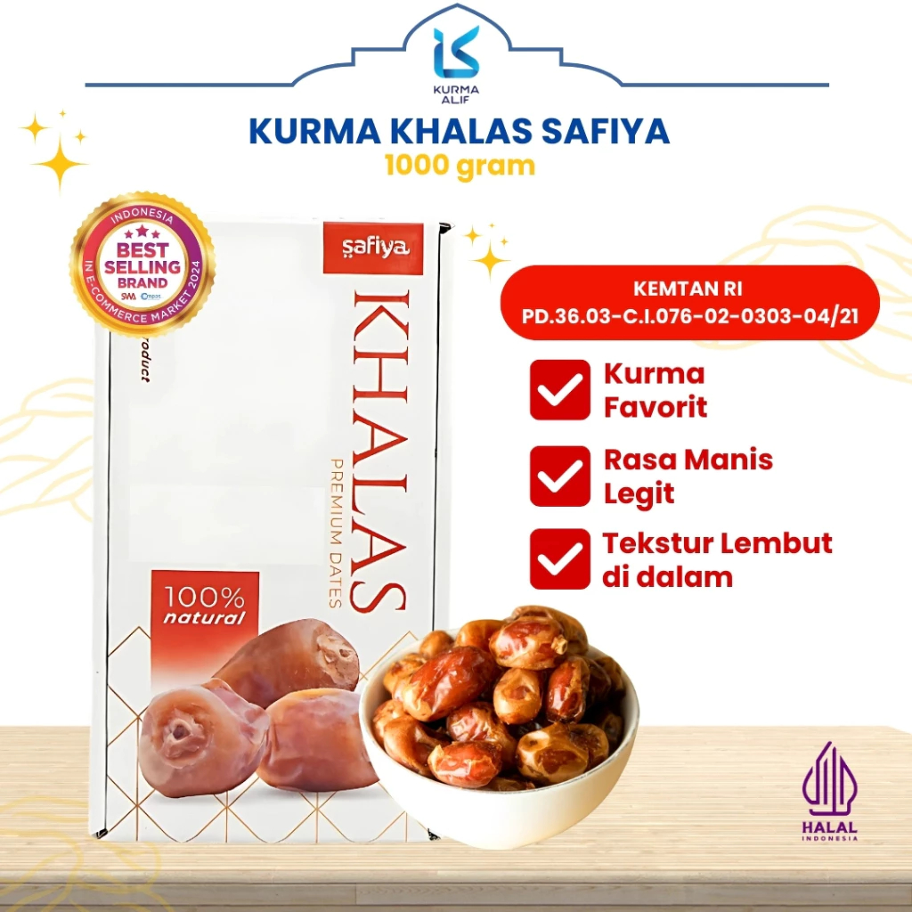 

Promo Kurma Khalas Safiya 1 Kg Oleh Oleh Haji Umroh