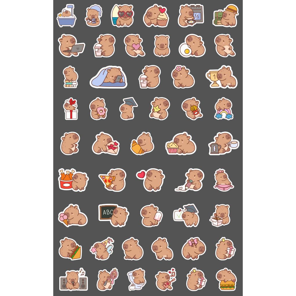 

Stiker Capybara Murah