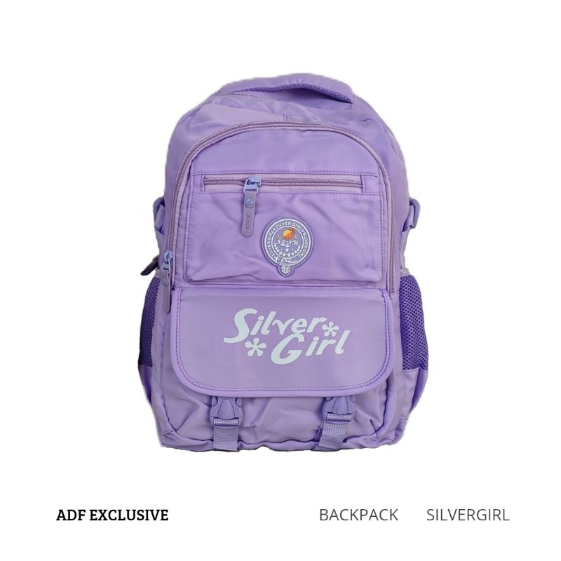 SILVER GIRL - Tas Sekolah Perempuan || Tas Sekolah Wanita || Tas Ransel Perempuan || Tas Ransel Wani