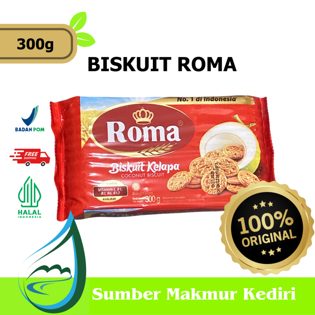 

Biskuit Roma Kelapa Coconut - 300g Kediri