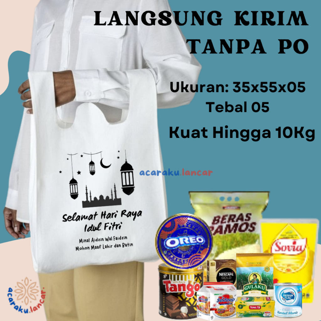 

TAS KRESEK 35X55 BINGKISAN PARCEL LEBARAN IDUL FITRI KANTONG KRESEK EKONOMIS LEBARAN