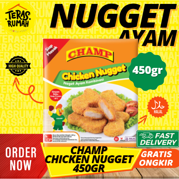 

CHAMP CHICKEN NUGGET AYAM ORI 450gr