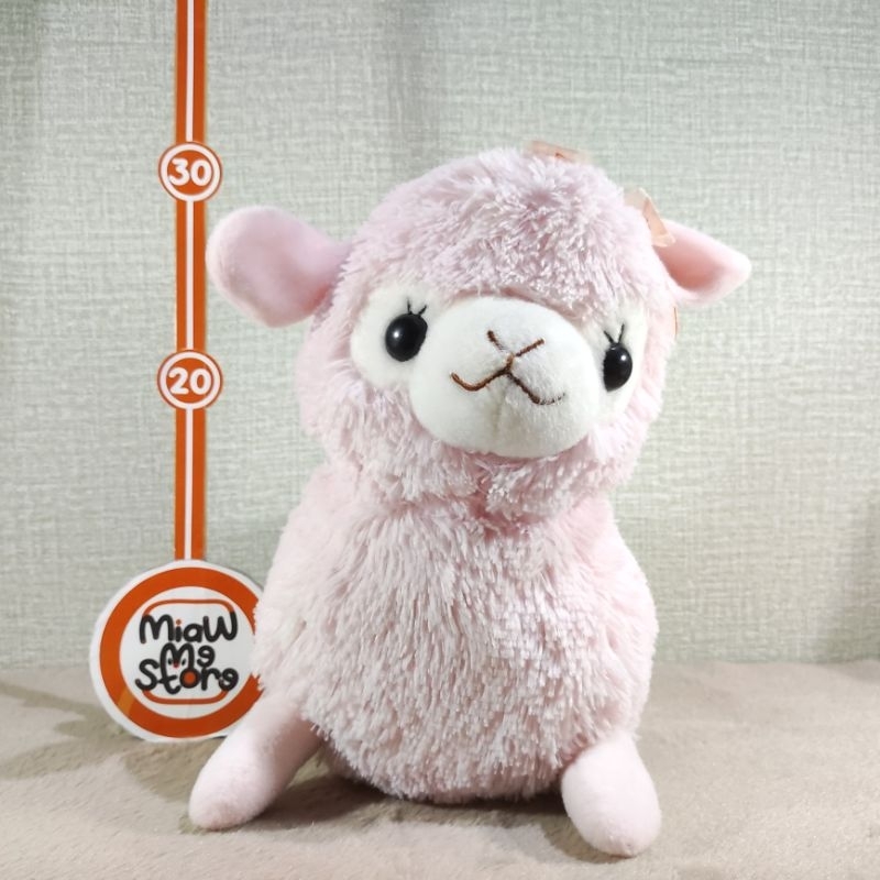 Boneka Alpacasso Pink Alpaca Original Amuse Plush