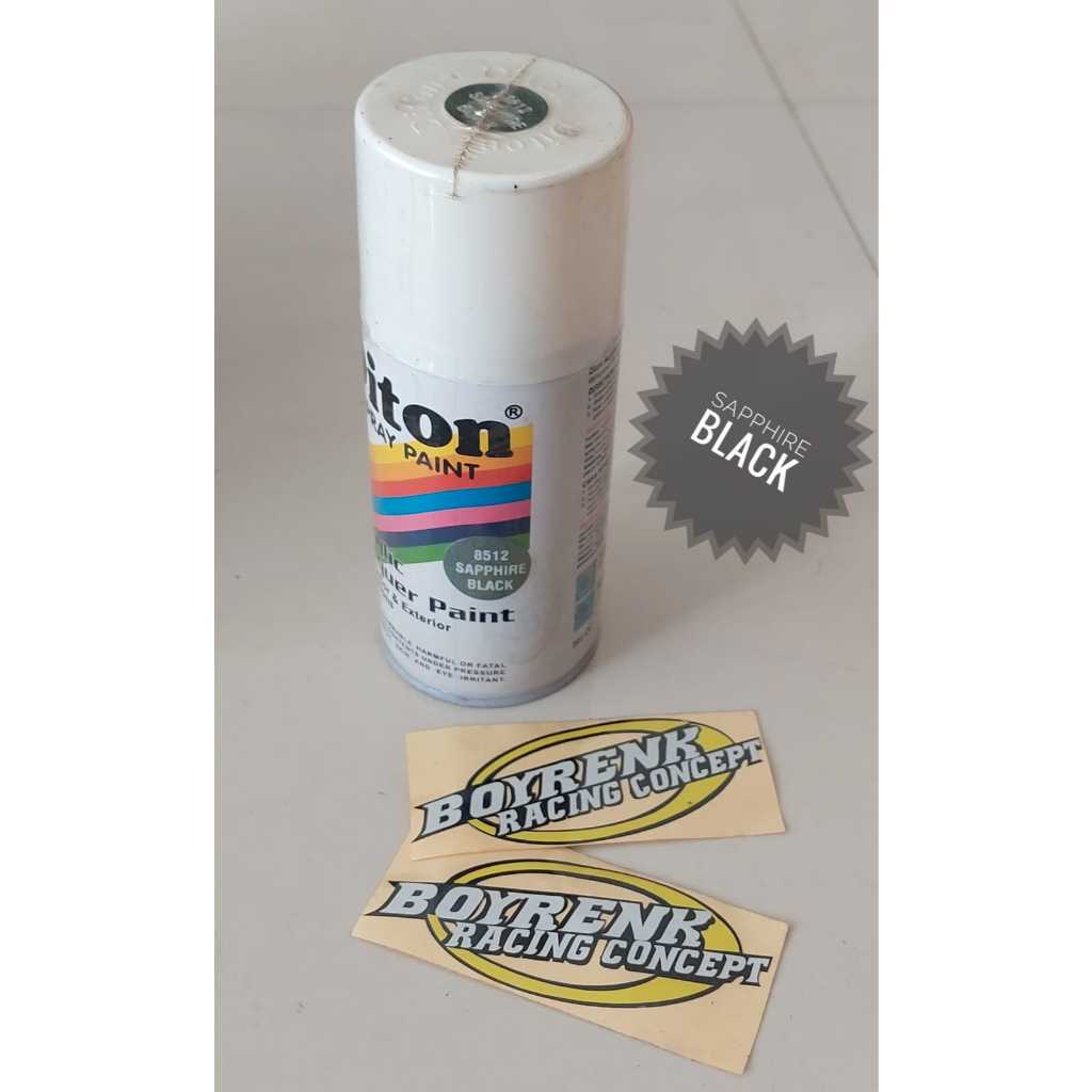 cat semprot Pilok pilox diton sapphire black 8512 300cc hitam sapir hitam metalik