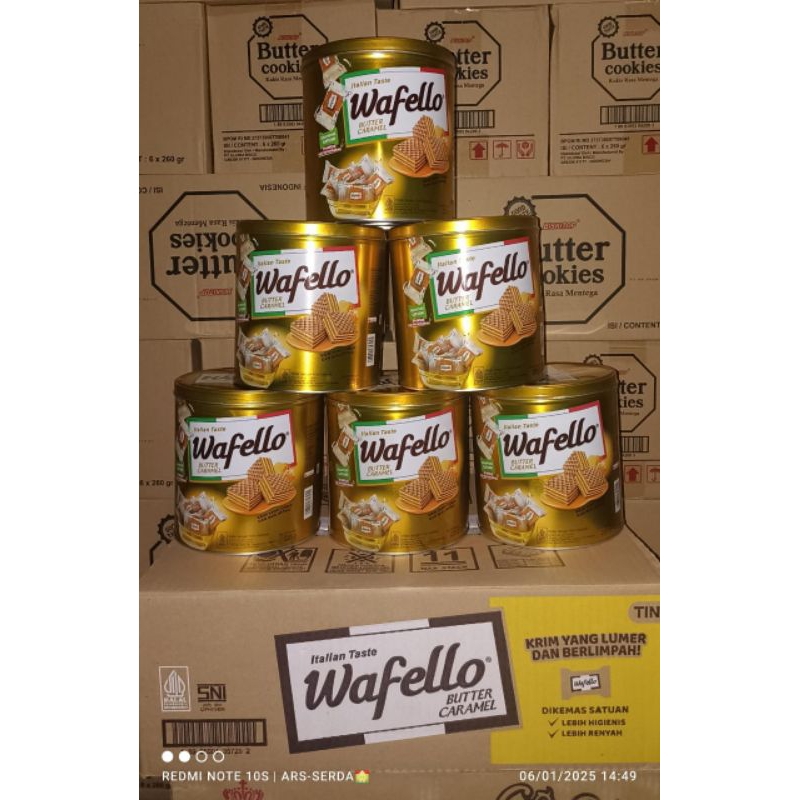 

Wafello wafer kaleng 6X234gr
