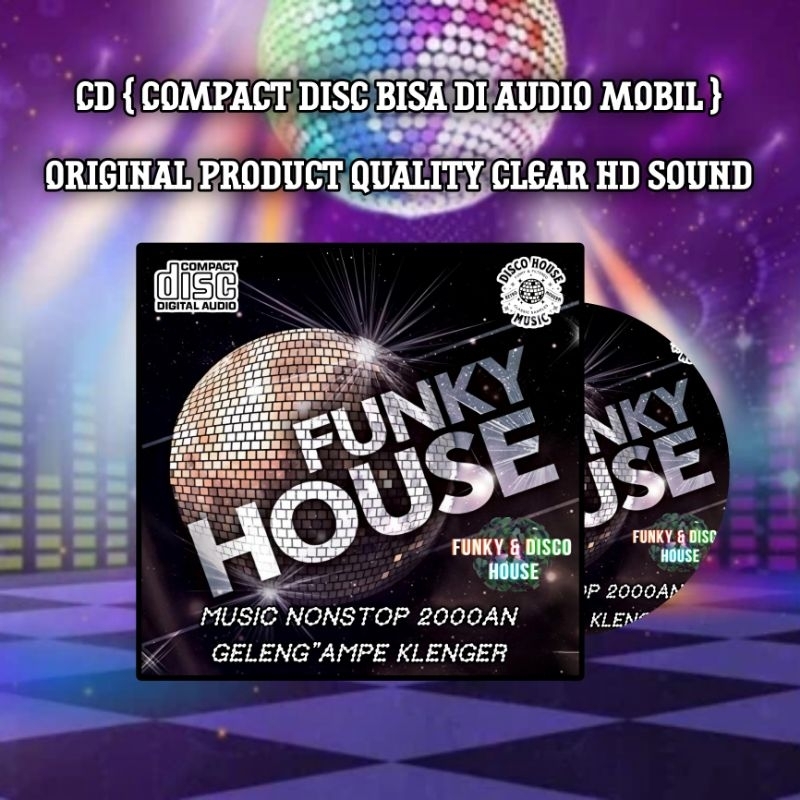 Kaset CD Mobil Lagu Dj Funky House Music - Kaset CD Lagu House Music Funky 2000an - CD Lagu Dj Dugem