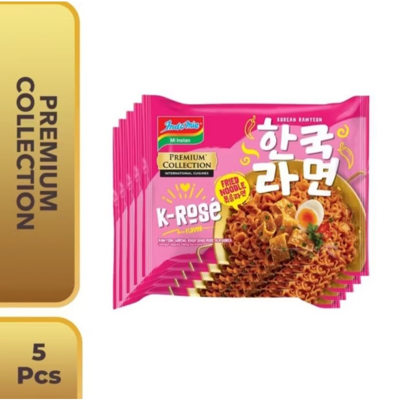 

KOREAN SERIES INDOMIE K-ROSE FLAVOUR ISI 5 PCS PREMIUM COLLECTION