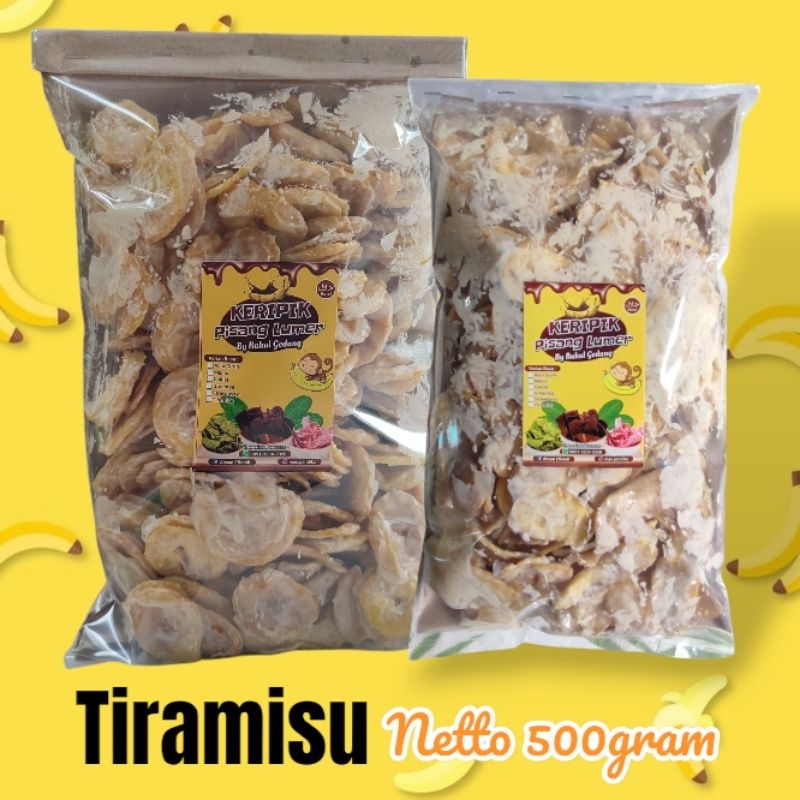 

Keripik Pisang Lumer Tiramisu Netto 500 gram