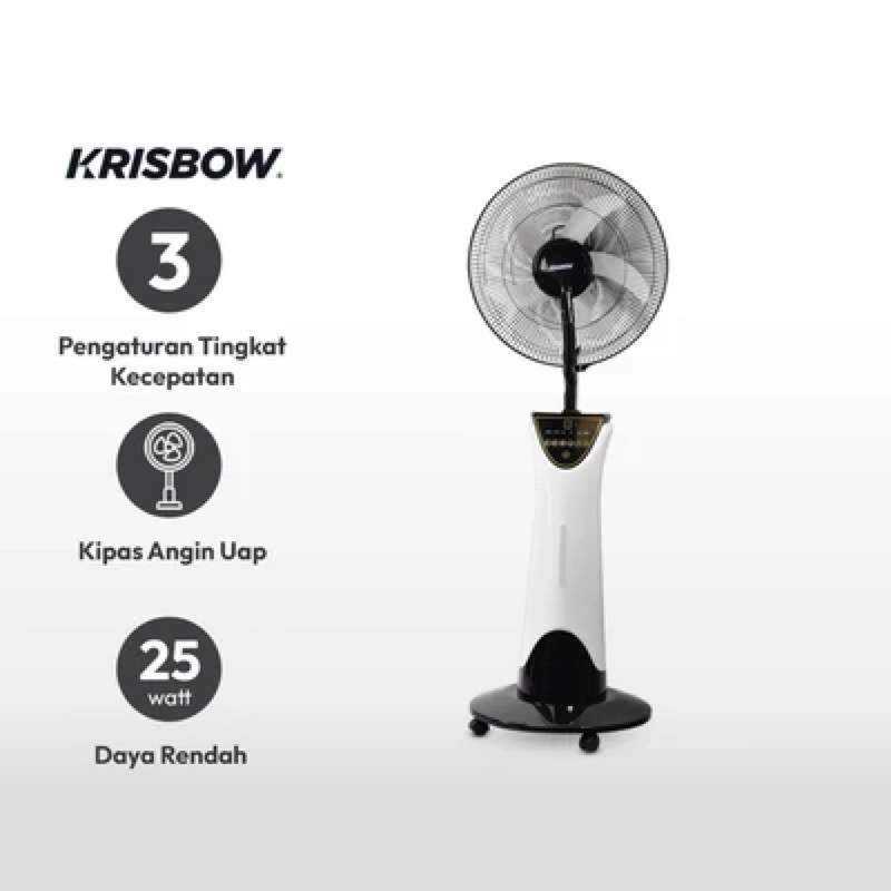 ACE Krisbow 16 Inci Kipas Angin Uap/ACE KRISBOW EMERGENCY STANDING MISTY FAN 16INC MILK/ACE KRISBOW 