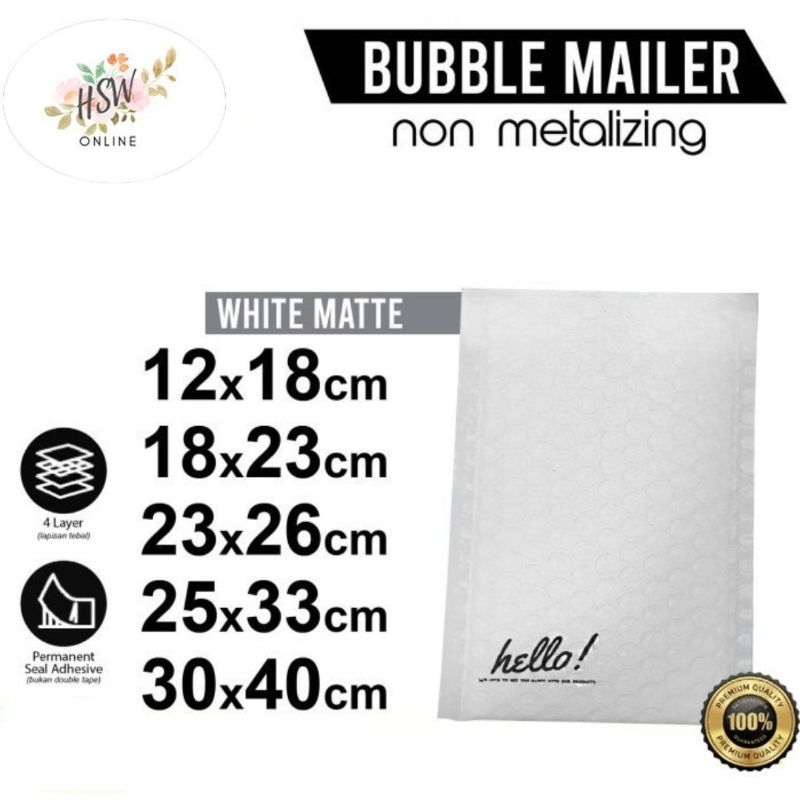 

Amplop Bubble Mailer Wrap Putih Bungkus Extra Packing Mudah Dan Praktis Babel Packaging