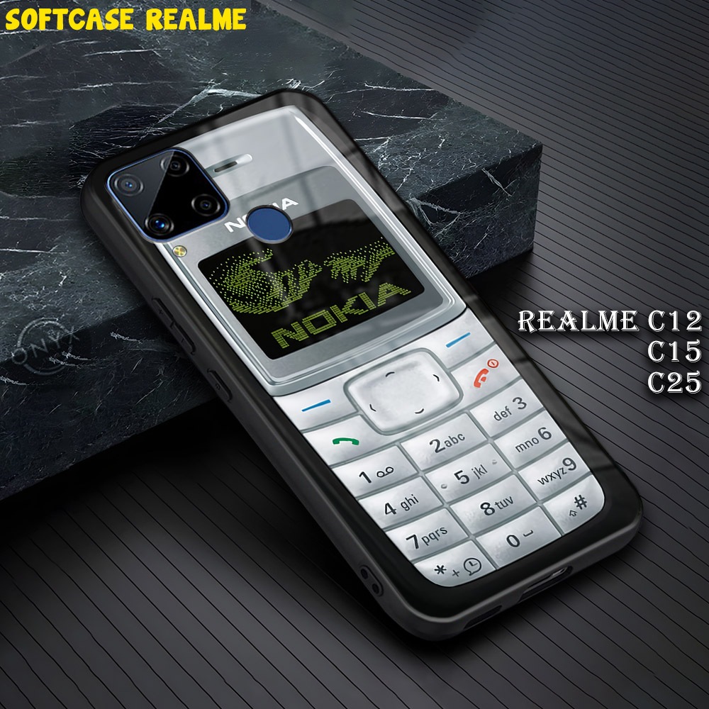 [AA21] Softcase Kilau Kaca Glossy REALME C12 C15 C17 C25 | Casing Realme Keren Lucu Murah Aesthetic 