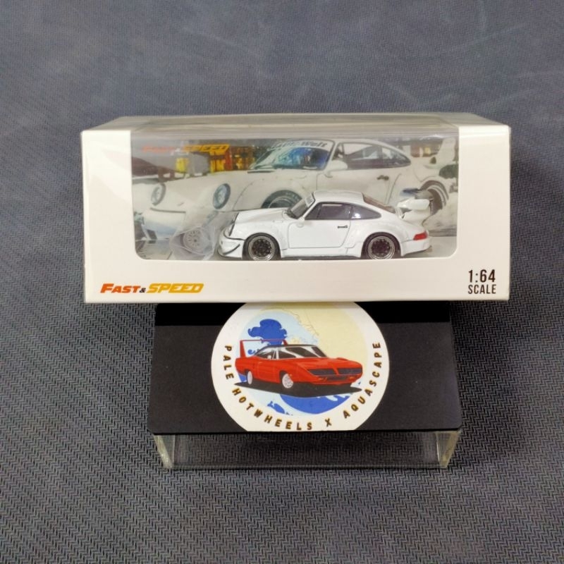 FAST SPEED RWB PORSCHE 964 WHITE GT WING 1:64