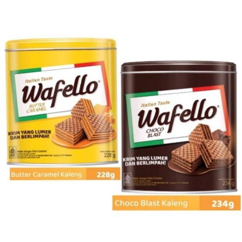 

ROMA WAFFELO KALENG 234g/QAFER COKLAT CARAMEL WAFELLO