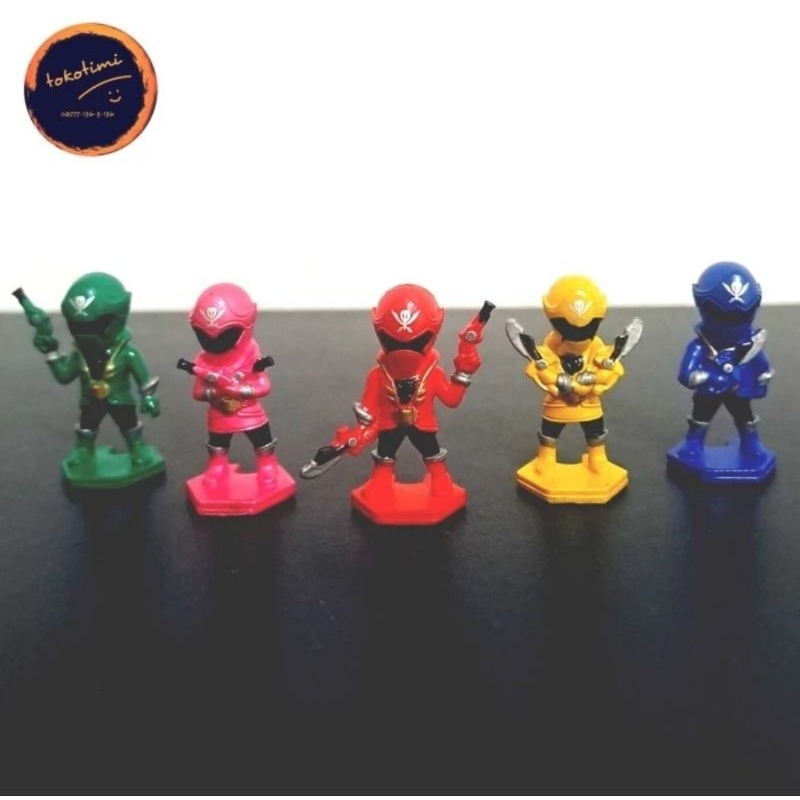 chibi kaizoku sentai gokaiger set ori bandai rare