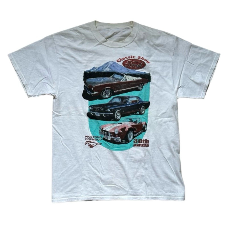 Ford Mustang 30th Anniversary Vintage Single Stitch Tee (Kaos Tshirt)