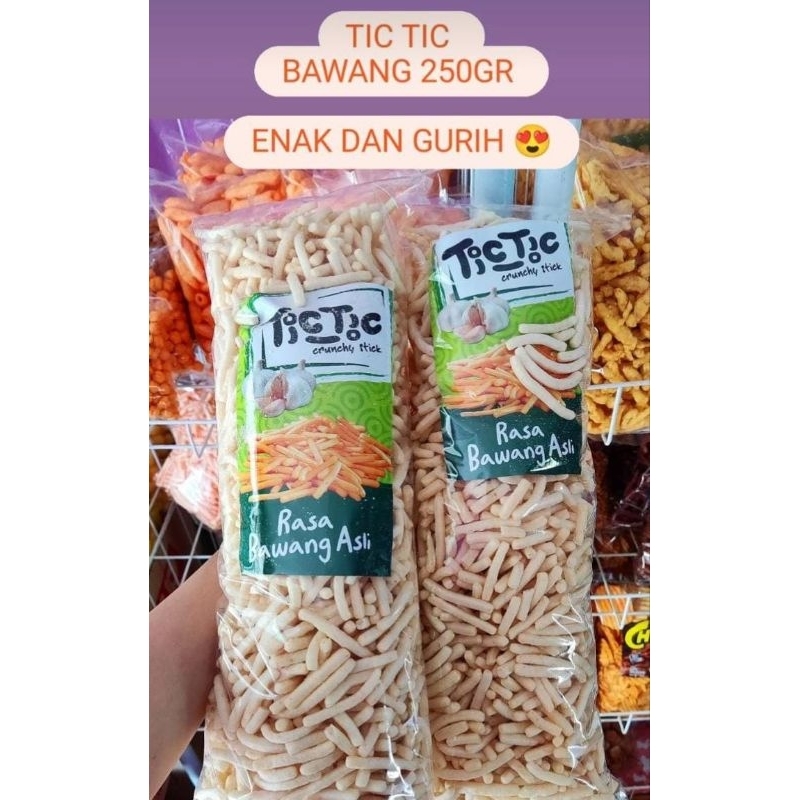 

SNACK CEMILAN TIc- TIc RASA BAWANG ASLI KEMASAN 250 GRAM