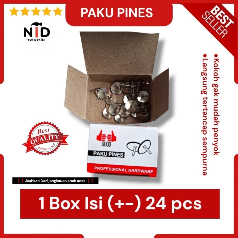 

Paku Pines Untuk Kain kasa nyamuk / Paku Payung Murah dapat 24 pcs / Paku payung kecil untuk Kasa nyamuk.