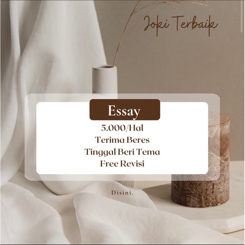 JASA BUAT ESSAY | ESSAY BEASISWA l ESSAY LPDP l ESSAY