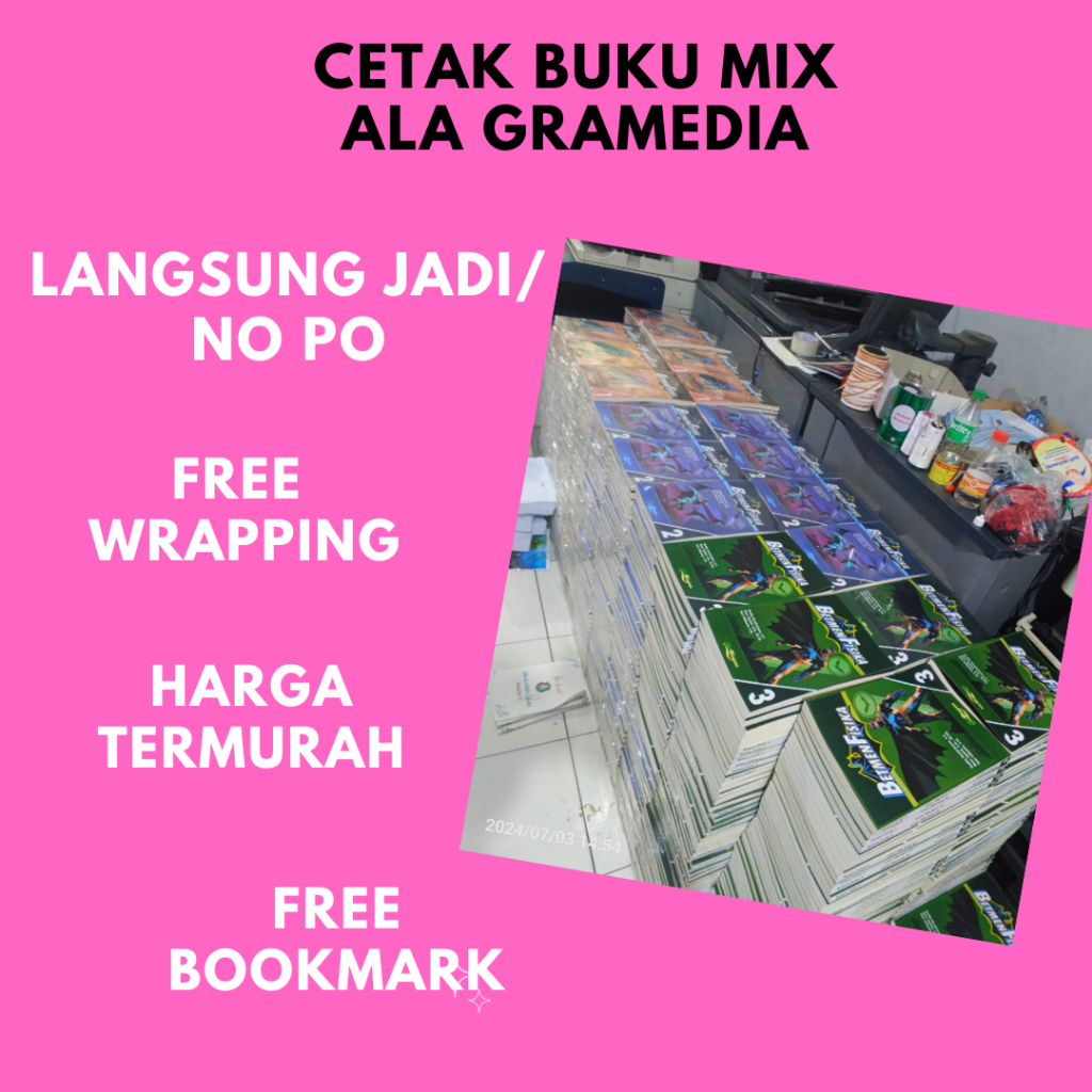 

JASA CETAK BUKU NOVEL CUSTOM A4 B5 A5 MIX BW/ HITAM DAN FULLCOLOR WARNA