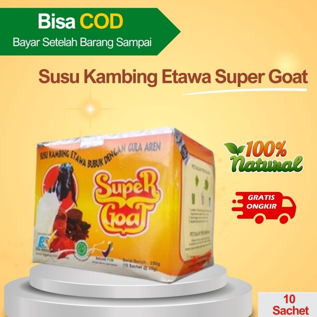 

Susu Kambing Etawa Super Goat Untuk Membantu Menyembukan Penyakit TBC dan Asma Karena Mengandung Flourin dan Betakasein - 10 Sachet