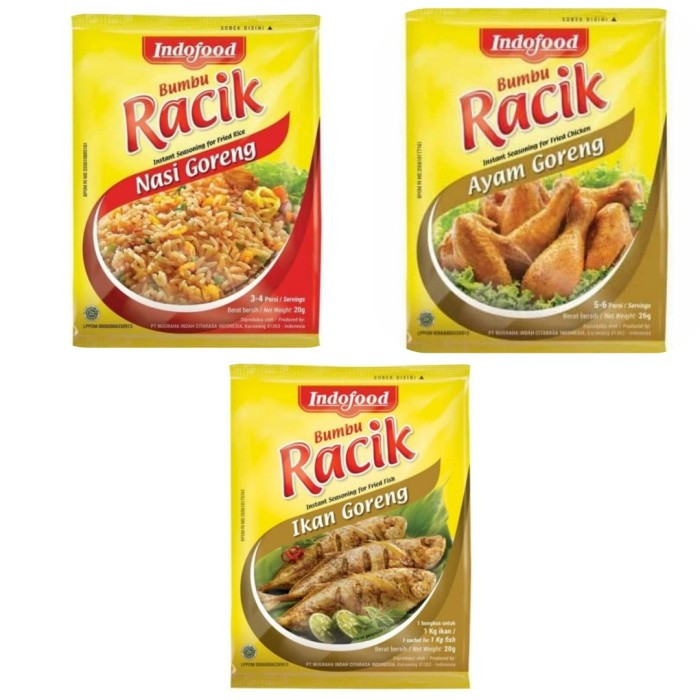 

Indofood Bumbu Racik / bumbu racik instan indofood masakan Ayam Ikan Nasi goreng