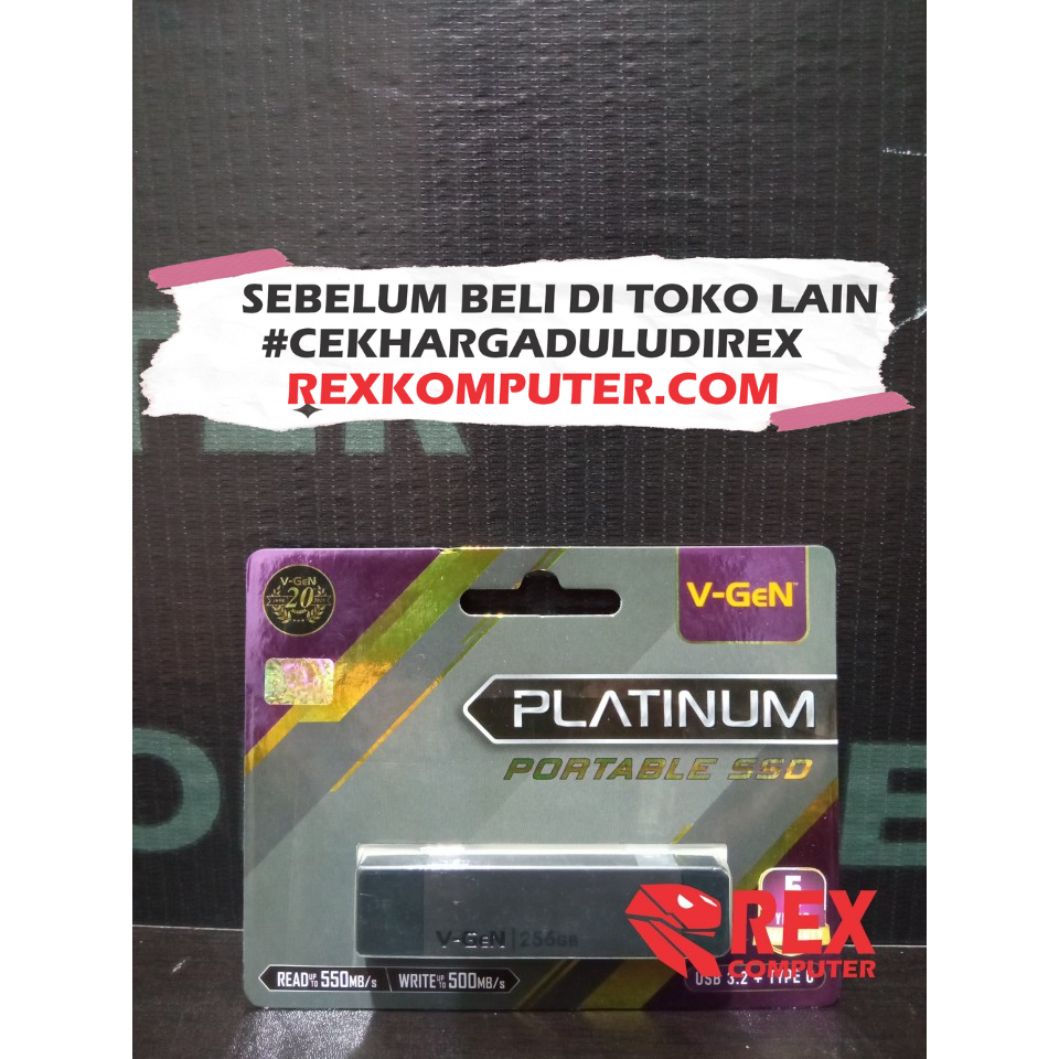 SSD PORTABLE VGEN 256GB USB 3.0 & TYPE C