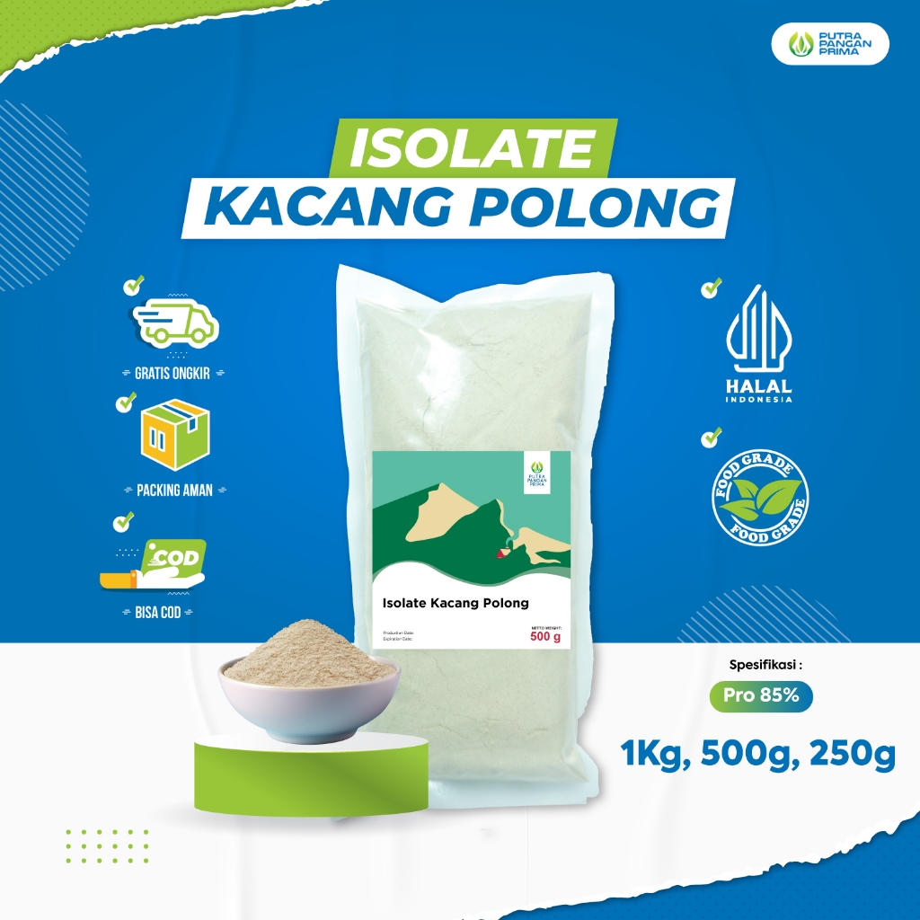 

Protein Isolate Kacang Polong 250gr 500gr 1kg