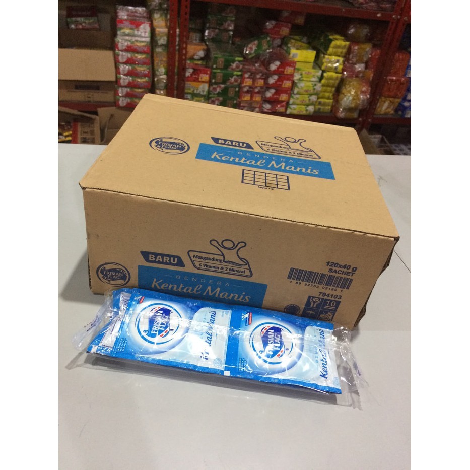 

Susu Bendera Putih Sachet 1 Dus (120 x 38 g)