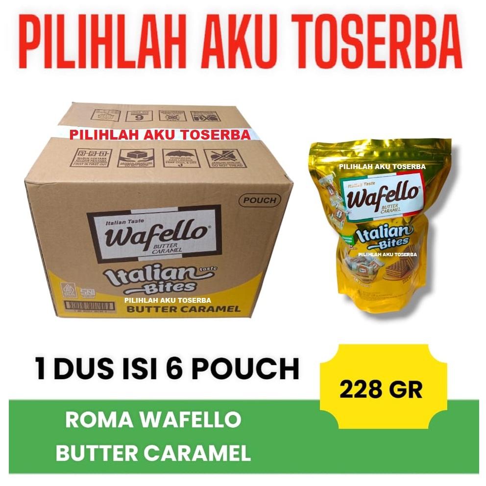 

Wafello BITES Butter Caramel POUCH Big Pack - ( HARGA 1 DUS )
