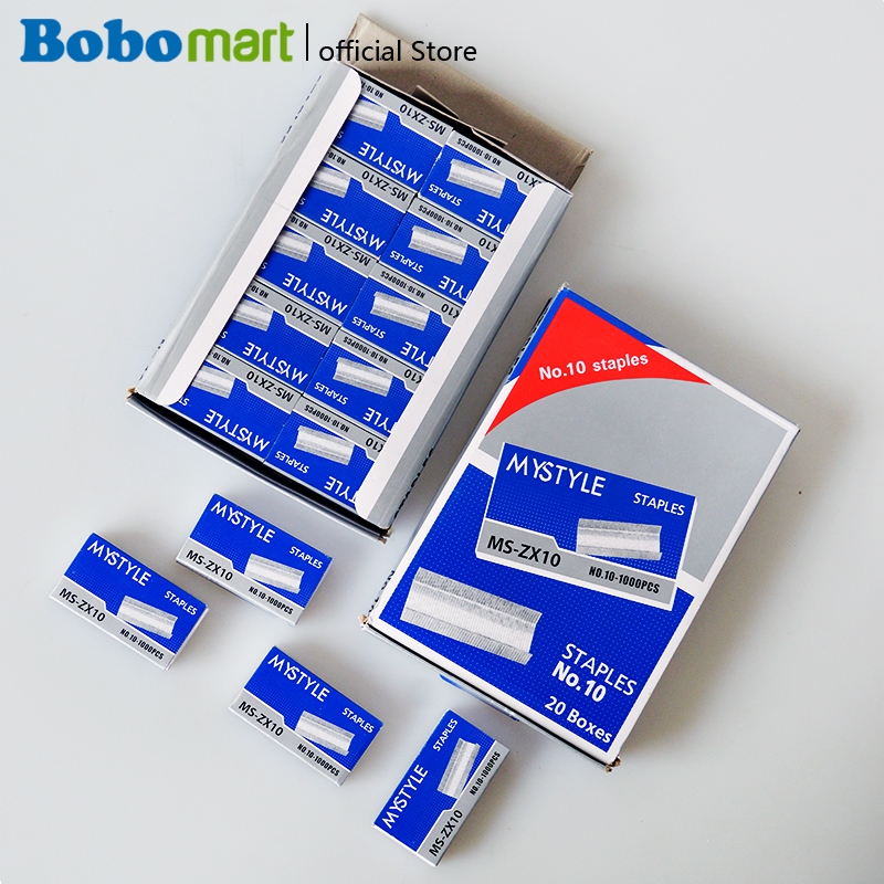 

BOBOMART MS-ZX10 1PACK ISI 20 BOX KECIL ISI STAPLES NO.10 MS-ZX101 – HARGA MURAH & BERKUALITAS