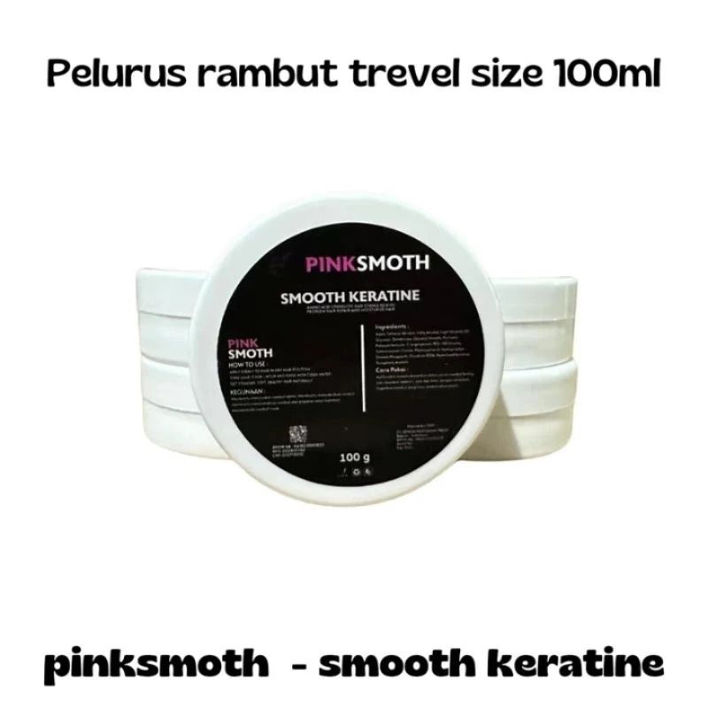 BPOM - Smothing Keratin Rambut Pinksmoth Travel Size 100ml | meluruskan rambut