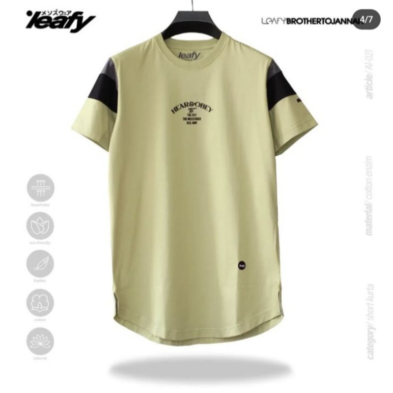 KAOS KURTA LEAFY KAOS KURTA PREMIUM KURTA KAOS LEAFY