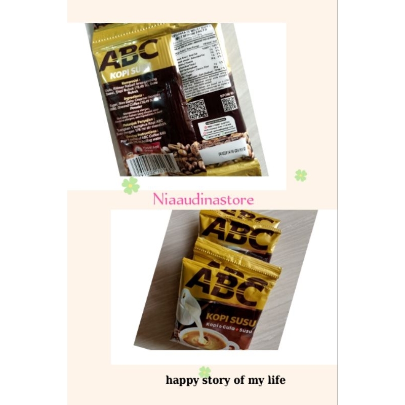

kopi ABC susu isi 10 sachet 1 renceng (Murmer)